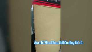 Aramid Aluminium Foil Coating Fabric

Width: 150cm

Weight: 550gsm

Color: Raw yellow 