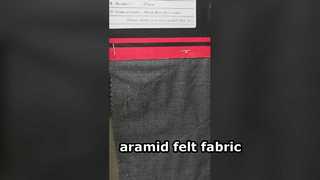 Nome del prodotto: tessuto in feltro agugliato in meta aramide. Larghezza: 150 cm. Peso: 270 g/m²