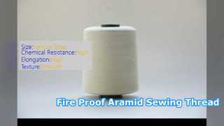 Cucitura industriale resistente al calore con filo di meta aramide