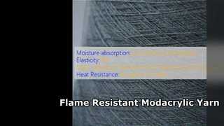 Soluzione tessile resistente alla fiamma in filato modacrilico premium