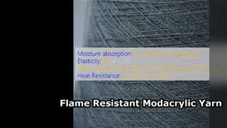 Filato modacrilico resistente alla fiamma premium per tessuti
