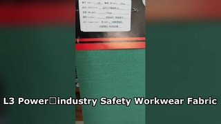 Tessuto per indumenti da lavoro per il settore energetico L3 170 g/m² 150 cm, fibra conduttiva di lyocell modacrilico meta‑aramidico, umido