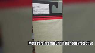 Tessuto protettivo misto meta para aramide chitina
