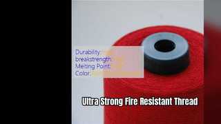 Filo da cucito in para aramide ultra resistente per dispositivi di sicurezza