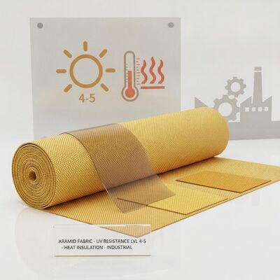 150 cm di larghezza, con resistenza ai raggi UV di livello 4 a 5, perfetto per indumenti di protezione, isolamento termico e industriali