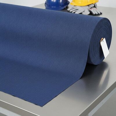 Materiale per indumenti protettivi in ​​stile twill tessuto in tessuto meta-aramidico di solidità del colore di livello 5 per applicazioni di sicurezza industriale