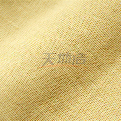 Giallo crudo del tessuto 220gsm di 100% Para Aramid per pugnalata dell'anti taglio dei guanti l'anti