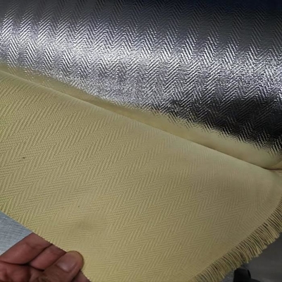 La spina di pesce che tesse 100% Para Aramid ha alluminato il tessuto
