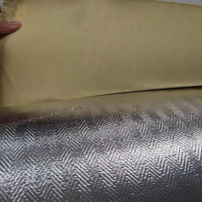 La spina di pesce che tesse 100% Para Aramid ha alluminato il tessuto