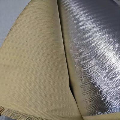 La spina di pesce che tesse 100% Para Aramid ha alluminato il tessuto