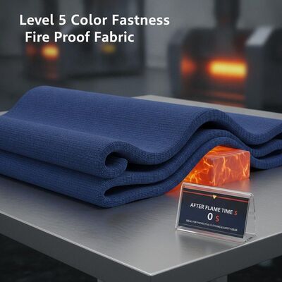 Livello 5 resistenza ai colori tessuto a prova di fuoco dopo il tempo di fiamma 0 S ideale per la fabbricazione di indumenti protettivi e attrezzature di sicurezza