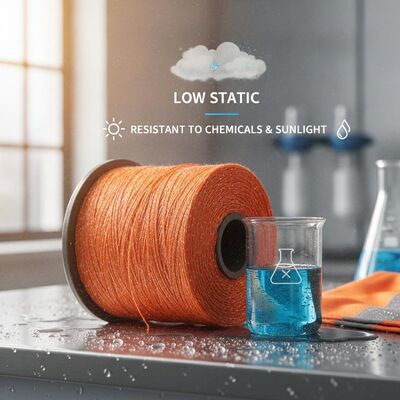Resistente ai prodotti chimici e alla luce solare filo modacrilico sintetico che offre un basso accumulo statico progettato per la sicurezza e l'abbigliamento protettivo