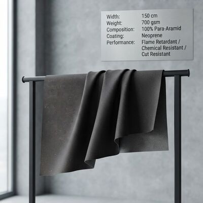 tessuto in para aramidico con rivestimento in neoprene