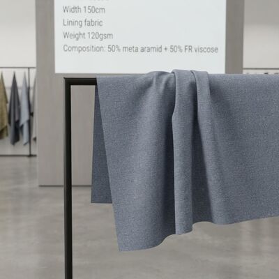 Tessuto di rivestimento 50% Meta-Aramide 50% Viscosa FR - Ignifugo Permanente 120 gsm per Abbigliamento Protettivo