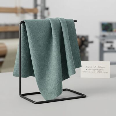 940 gm tessuto di polsetta ignifuge di aramide con elevata resistenza all'abrasione e alle sostanze chimiche per indumenti ignifugi