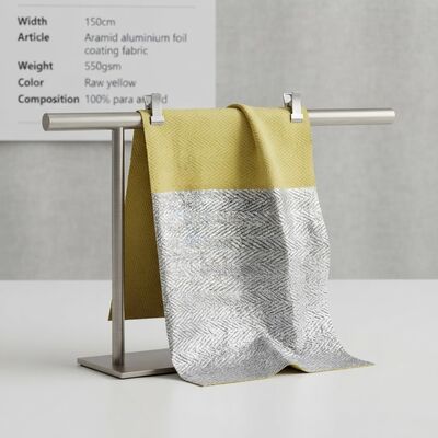 Tessuti di rivestimento in foglio di alluminio di aramide con elevata resistenza alla trazione, ritardante la fiamma e resistente alle alte temperature