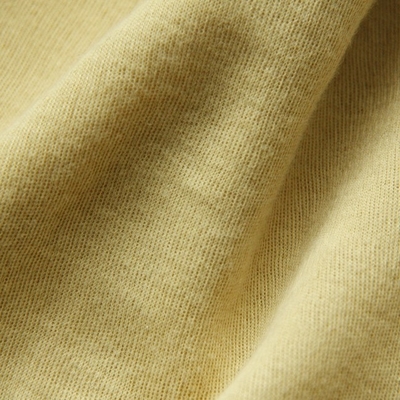 Giallo crudo del tessuto di EN388 200gsm 100% Para Aramid per gli anti guanti tagliati 1.6m 1.8m