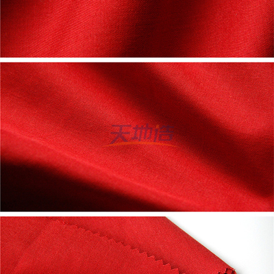 Meta rosso Aramid 5% Para Aramid 2% 150gsm antistatico del tessuto 93% di Aramid del Meta