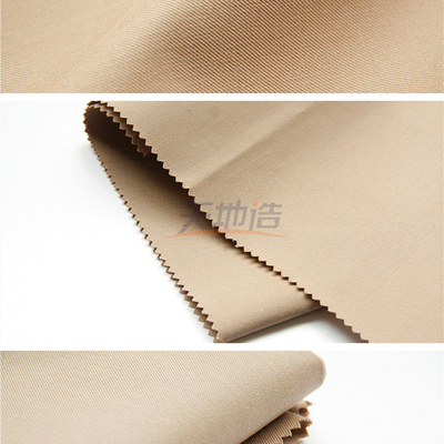 Tessuto di Aramid del Meta della saia con abbigliamento cachi dell'arco dell'elastam 160gsm l'anti per petrolio