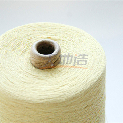 Filato Ne20/2 giallo crudo di 100% Para Aramid