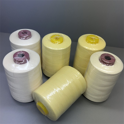Filato cucirino di 90 TEX Para Aramid Raw Yellow per il cucito del Ne20/3