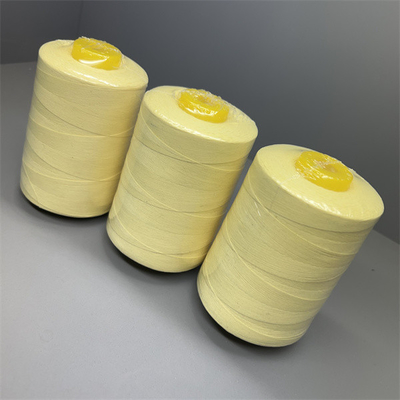 Giallo crudo del filato cucirino NFPA1971 di Ne20/3 Para Aramid per il nastro trasportatore industriale