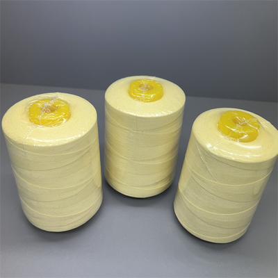 Corda gialla cruda della tenda del filato cucirino di NFPA1971 Para Aramid