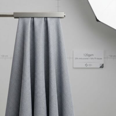 Tessuto di rivestimento 50% Meta-Aramide 50% Viscosa FR - Ignifugo Permanente 120 gsm per Abbigliamento Protettivo