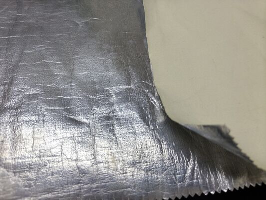 Tessuto di aramide rivestito con foglio di alluminio ignifuge 180 gsm con larghezza 150 cm