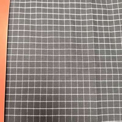 Tessuto in modacrilico e cotone da 250 g/m² a griglia antistatico intrinsecamente ignifugo per tute protettive